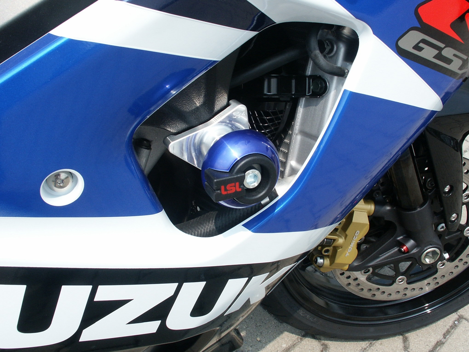 Kit de montaje de protectores anticaída LSL para Suzuki GSX-R1000, 2003-2004, GSX-R600/ GSX-R750, 2004-2005