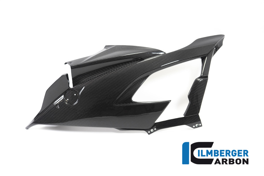 Panel lateral de carenado de carbono Ilmberger lado izquierdo Racing, brillante, BMW S1000RR 2019-2022