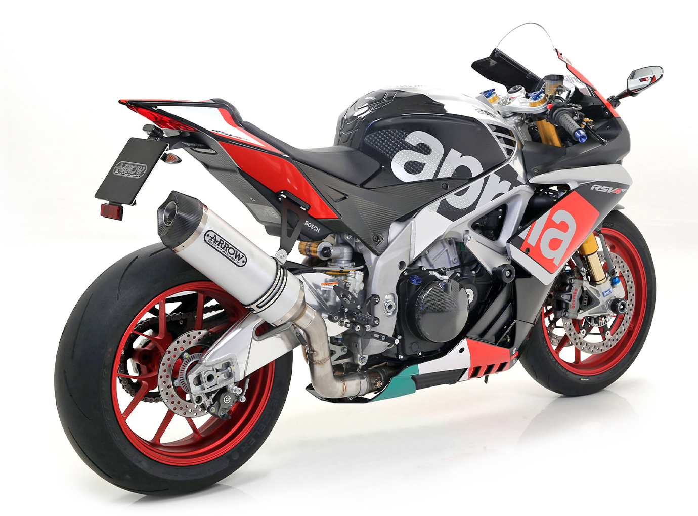 ARROW Escape RACE TECH para Aprilia RSV4 / V4R / RSV4RF / Tuono V4 de aluminio