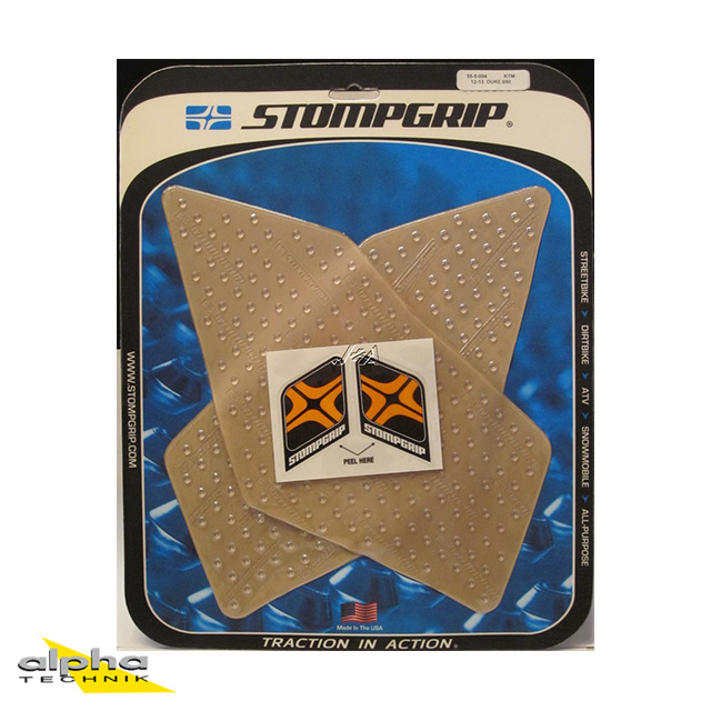 Stompgrip transparente, Volcano, para KTM 690 Duke, 2012-2018, 690 Duke R, 2013-2017