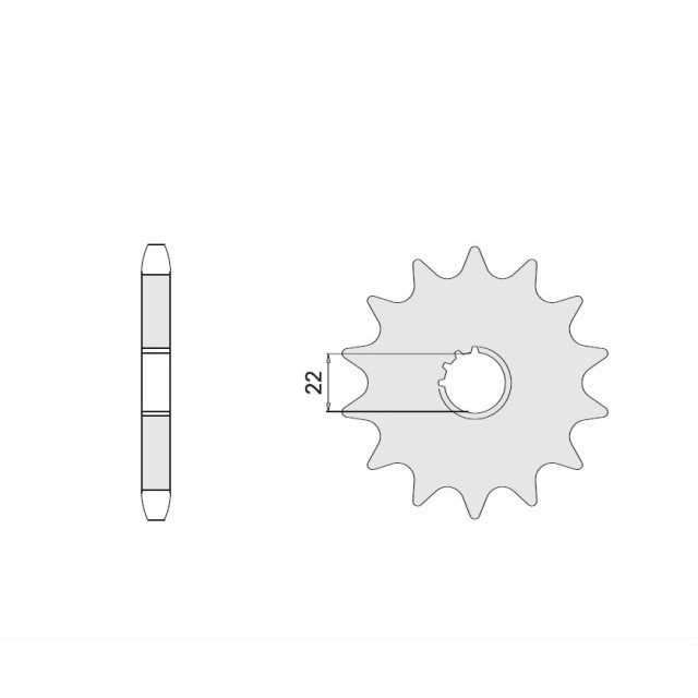 Piñón, 14 dientes, Paso 520
