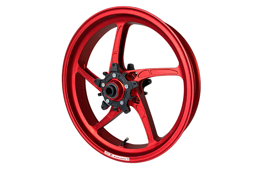 OZ Piega Kit de conversion llantas 17" forjadas en aluminio Yamaha Tenere 700, rojo mate, a partir de 2019
