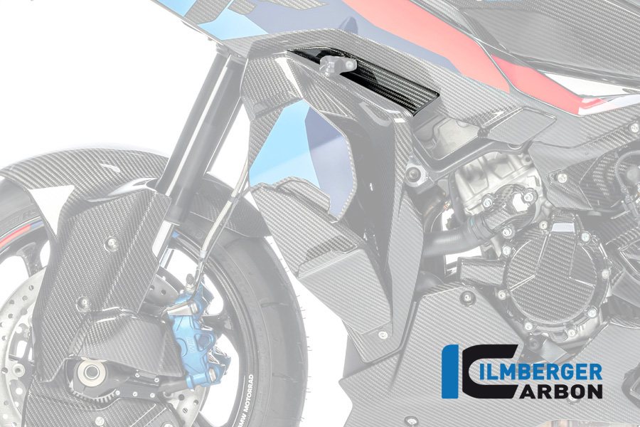 Carenado de carbono para radiador de agua Ilmberger lado izquierdo BMW M1000XR, S1000XR, a partir de 2024-