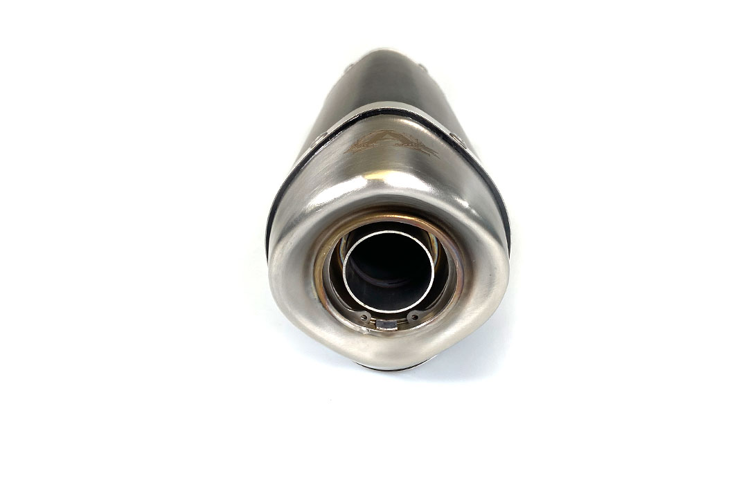 ARROW Silenciador DARK THUNDER para Yamaha MT09 / Tracer 900 2013-, Aluminio negro con tapa de acero inoxidable (Solo con colector ARROW)