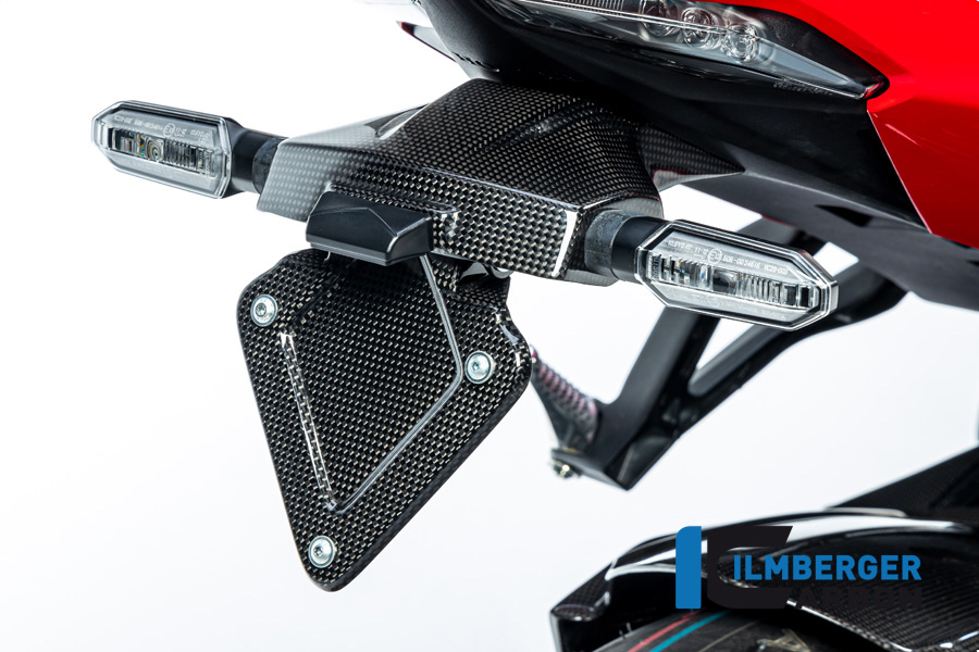 Portamatrículas Ilmberger Carbono brillante para Honda CBR1000RR-R/SP 2020-