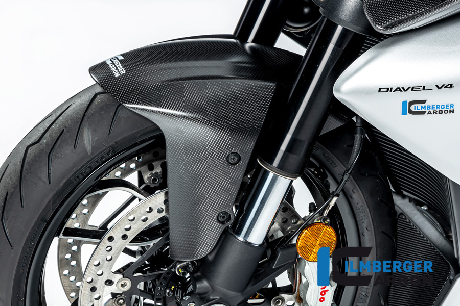 Guardabarros de carbono Ilmberger anterior, delanteroe, mate, Ducati Diavel V4, 2023-