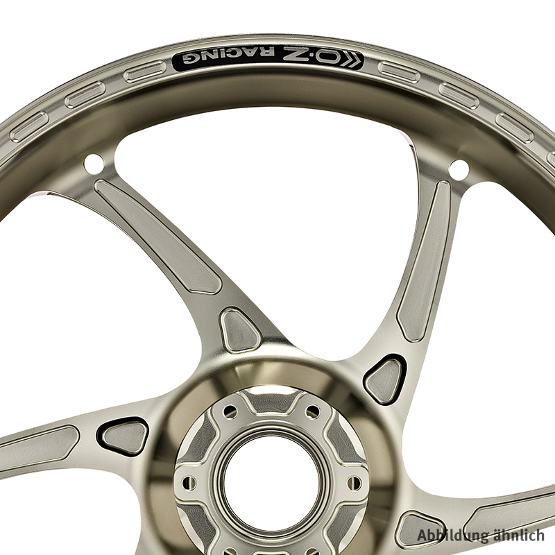 Juego de llantas forjadas de aluminio OZ Gass RS-A en color titanio para BMW S1000RR (SOLO para llanta de fundición), 2019-2024