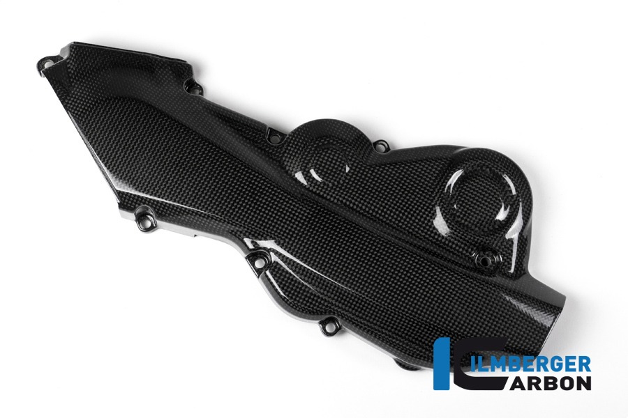 Cubierta de carbono Ilmberger correa dentada horizontal brillante, Carbono