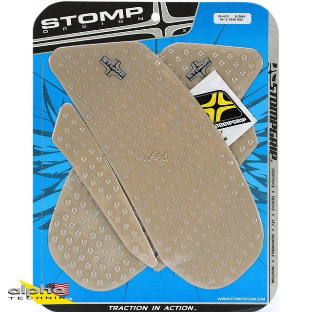Stompgrip transparente, Volcano, para Suzuki GSX-R1000, 2009-2016