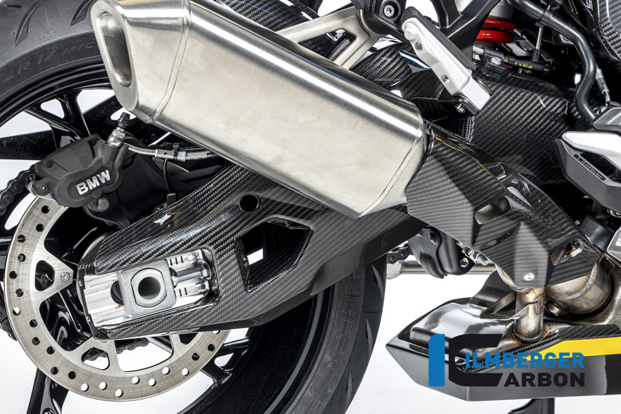 Ilmberger Cubierta de basculante de carbono lado derecho, brillante, BMW S1000XR 2020- M1000XR 2024-