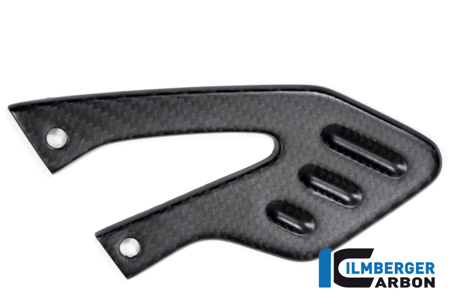 Protector de talón de carbono Ilmberger lado izquierdo mate para Aprilia RSV4 / Tuono V4 2021-