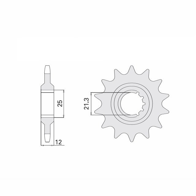Piñón, 15 dientes, paso 520