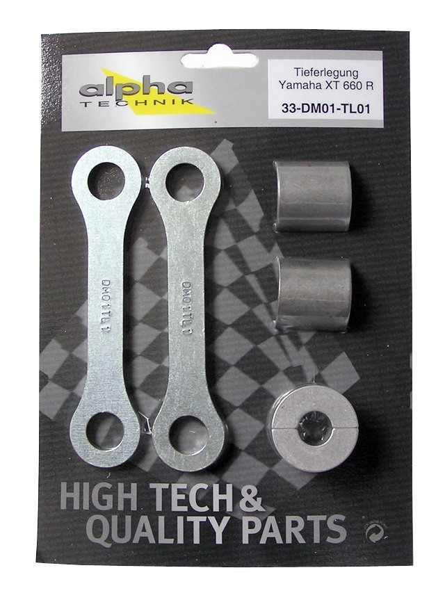 Kit de Abatimiento alpha Technik 40mm para Yamaha XT660R; Tipo DM01; Año de modelo 2004-