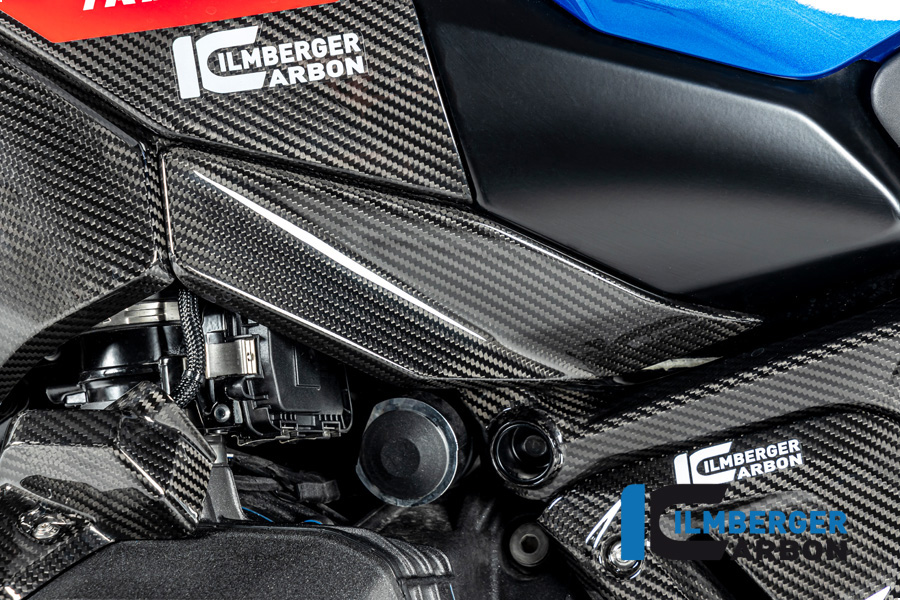 Cubierta inferior de depósito de gasolina Ilmberger Carbon lado izquierdo, brillante, BMW R1300GS 2023-
