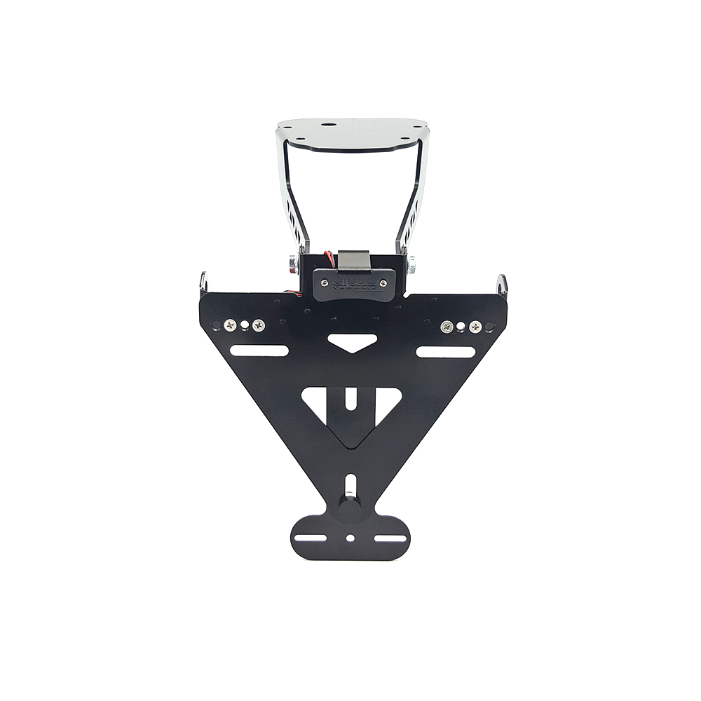 Soporte de matrícula alpha Technik para Honda NC750; Tipo RC88,RC89,RC90; Año del modelo 2016-