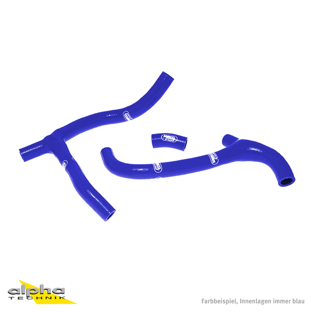 Kit de mangueras de silicona SAMCO SPORT con conexión en Y - Diseño de competición azul para Honda CRF450R año del modelo 2009-2012