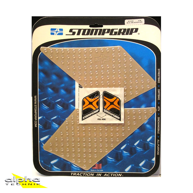Stompgrip transparente, Volcano, para BMW, F800GT, 2013-2018, R1200GS, 2013-2016, KTM, 950 LC8 Adventure, 2003-2006, 990 LC8 Adventure, 2006-2013