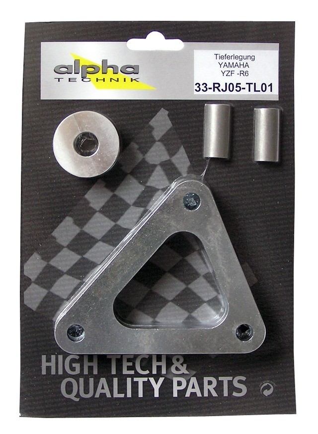 Kit de descenso alpha Technik 35mm para Yamaha YZF600R6, Tipo RJ05; Año del modelo 2003-