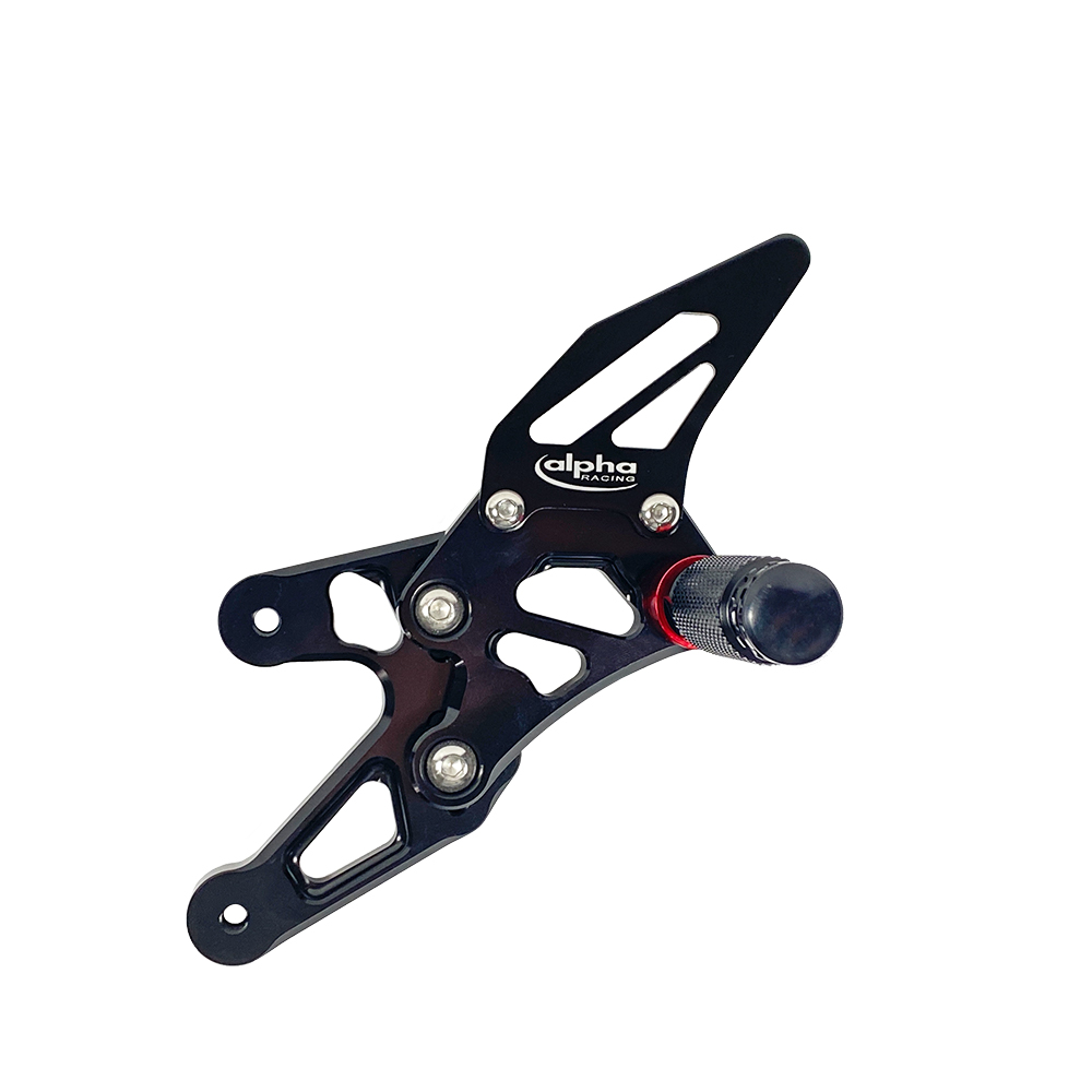 >TRACK< Fußrastenanlage schwarz BMW S1000RR Typ K10, Modelljahr 2015-16, Typ 2R10, Modelljahr 2017-,  BMW S1000R Typ 2R10, Modelljahr 2017- ABE