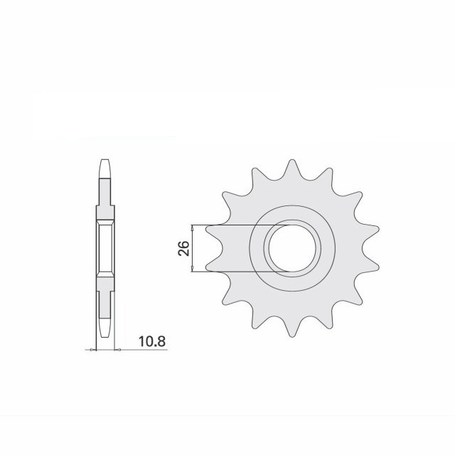 Piñón, 17 Dientes, Paso 532