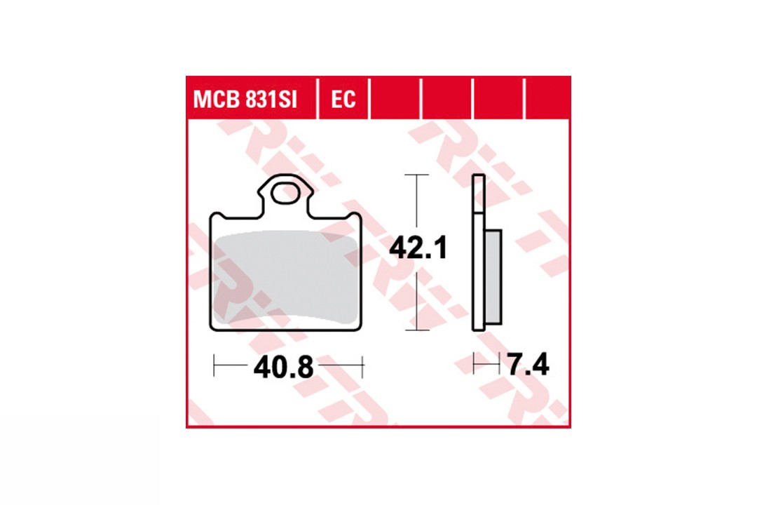 Juego de pastillas de freno TRW MCB831EC trasero