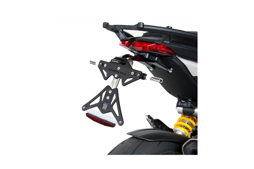 Soporte de matrícula Barracuda para Ducati HyperMotard y HyperStrada 821