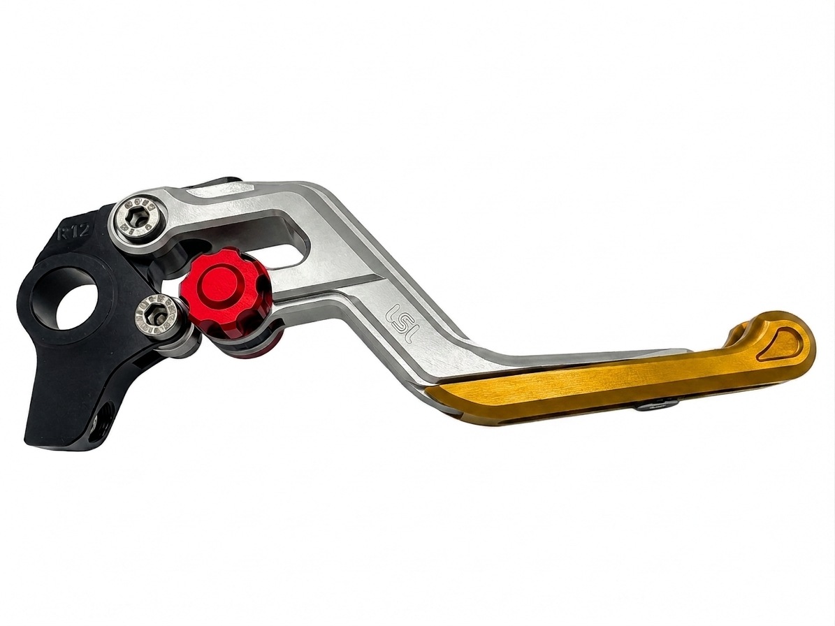LSL ERGONIA Maneta de freno R22 Plata/Rojo/Oro