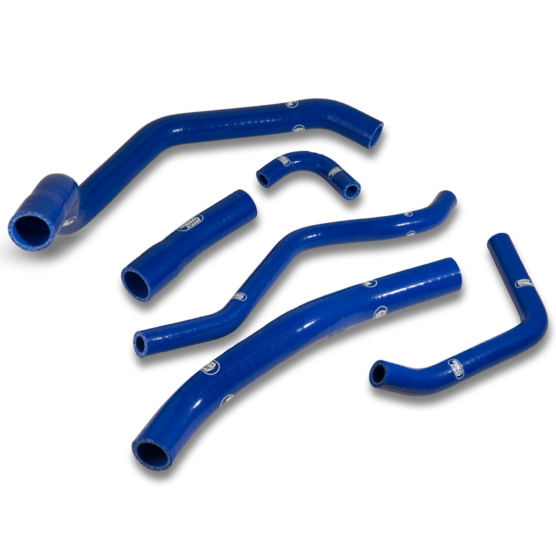 SAMCO SPORT Kit de mangueras de silicona (solo conexión al radiadorr) azul para Yamaha YZF-R1 año de modelo 2007-2008