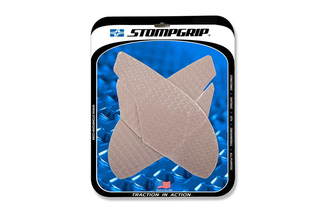 Almohadillas de tracción Stompgrip transparentes, para Triumph Daytona 675 (R), Street Triple (R, RX)