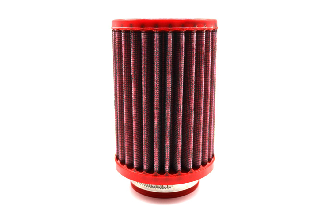 Filtro de aire deportivo cónico BMC, 52 mm de diámetro, 127 mm de longitud; tapa de plástico