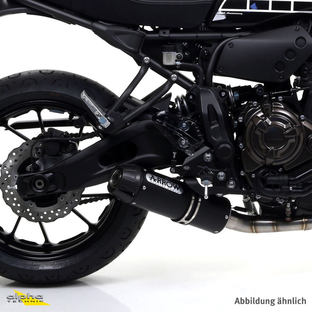 Escape ARROW DARK JET-RACE Acero inoxidable negro para Yamaha MT-07 / Tracer 700 2014-