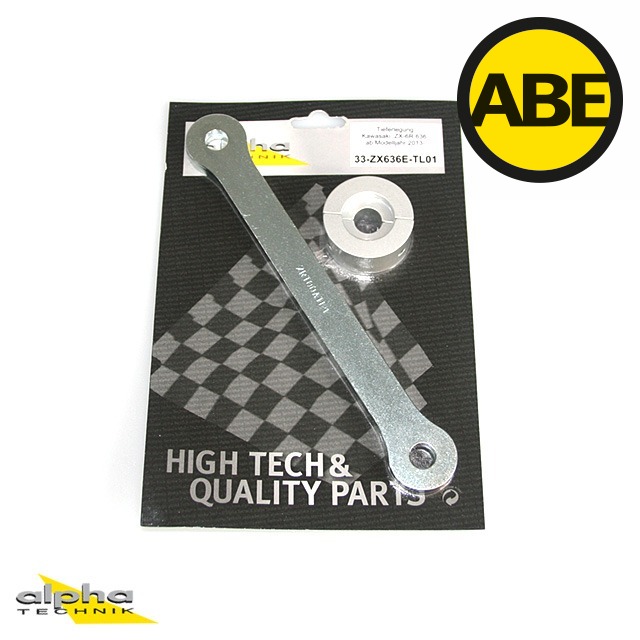 alpha Technik Kit de Descenso 30mm para Kawasaki ZX6R 636; Tipo ZX636E; Año del modelo 2013-