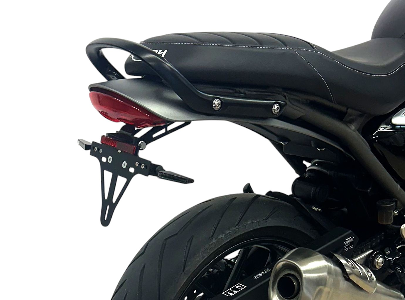 Soporte de matrícula alpha Technik para Triumph Speed 400, Scrambler 400 X, Tipo T010, Año del modelo 2024-.