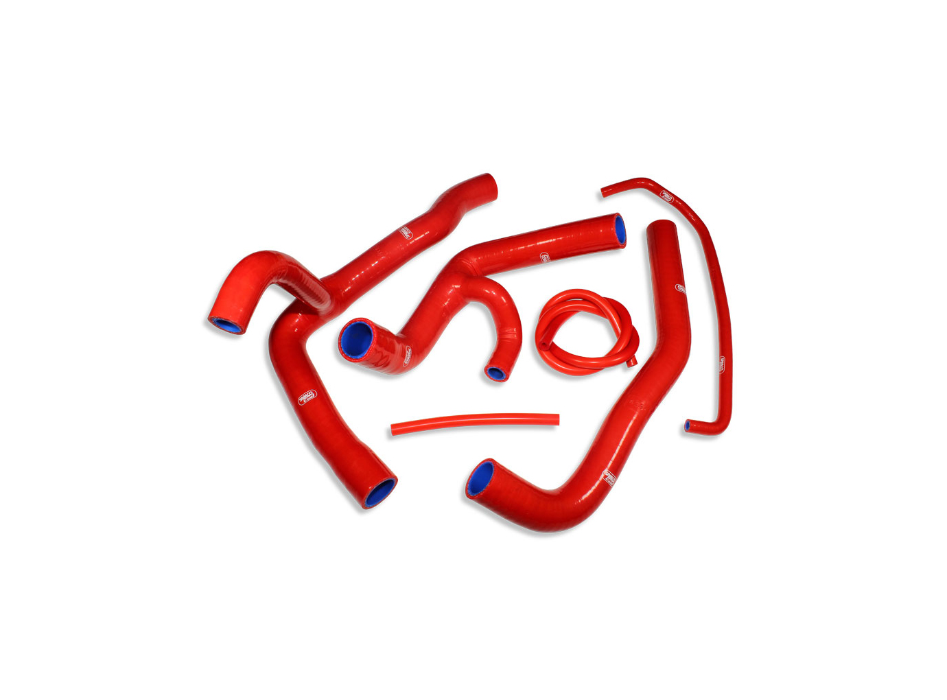 Kit de mangueras de silicona SAMCO SPORT Racing Hose Kit rojo para Yamaha YZF-R6 años 2006-2024