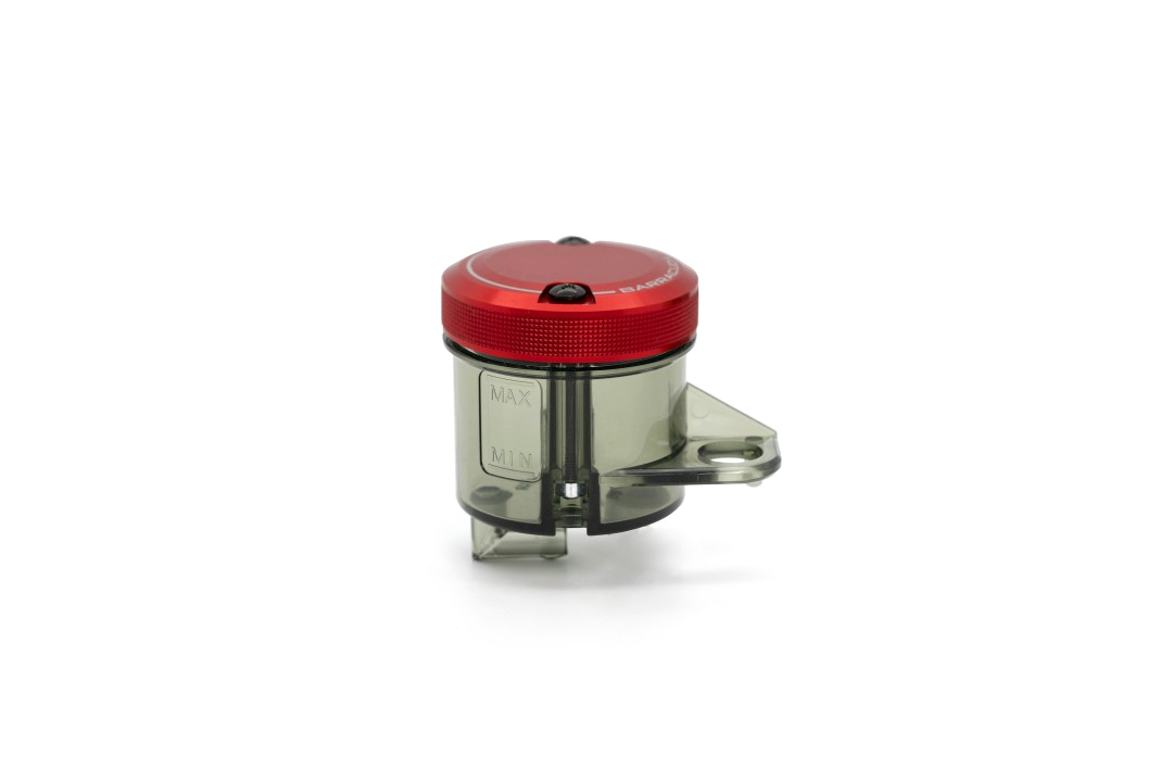 Barracuda Universal depósito de reglaje con tapa de aluminio anodizado rojo, 50 mm de diámetro