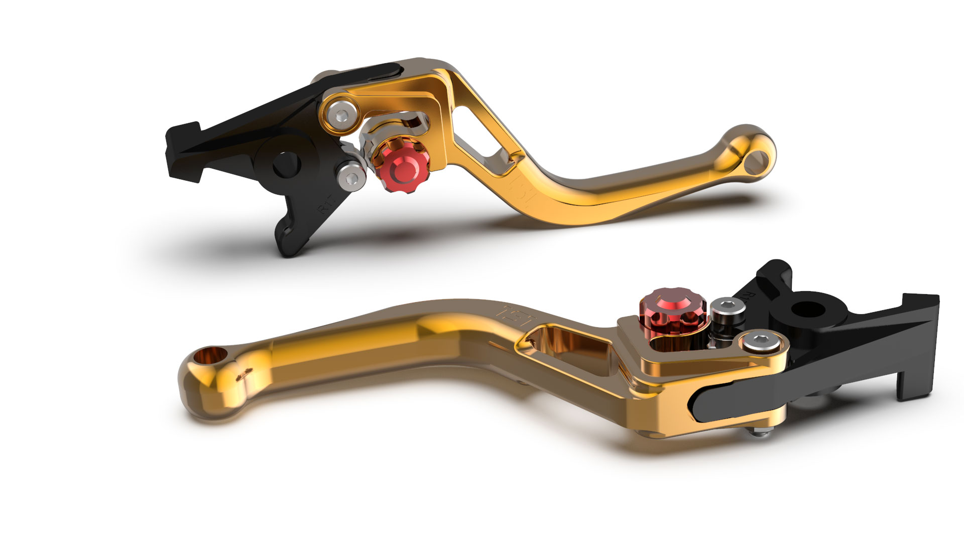 LSL maneta del embrague BOW L83R, corto, dorado/rojo