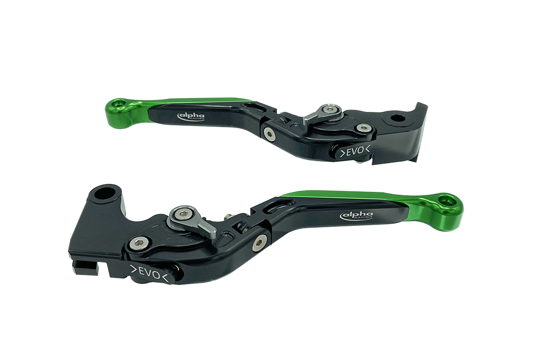 Extremo de color para palancas EVO by ALPHA RACING, aluminio verde