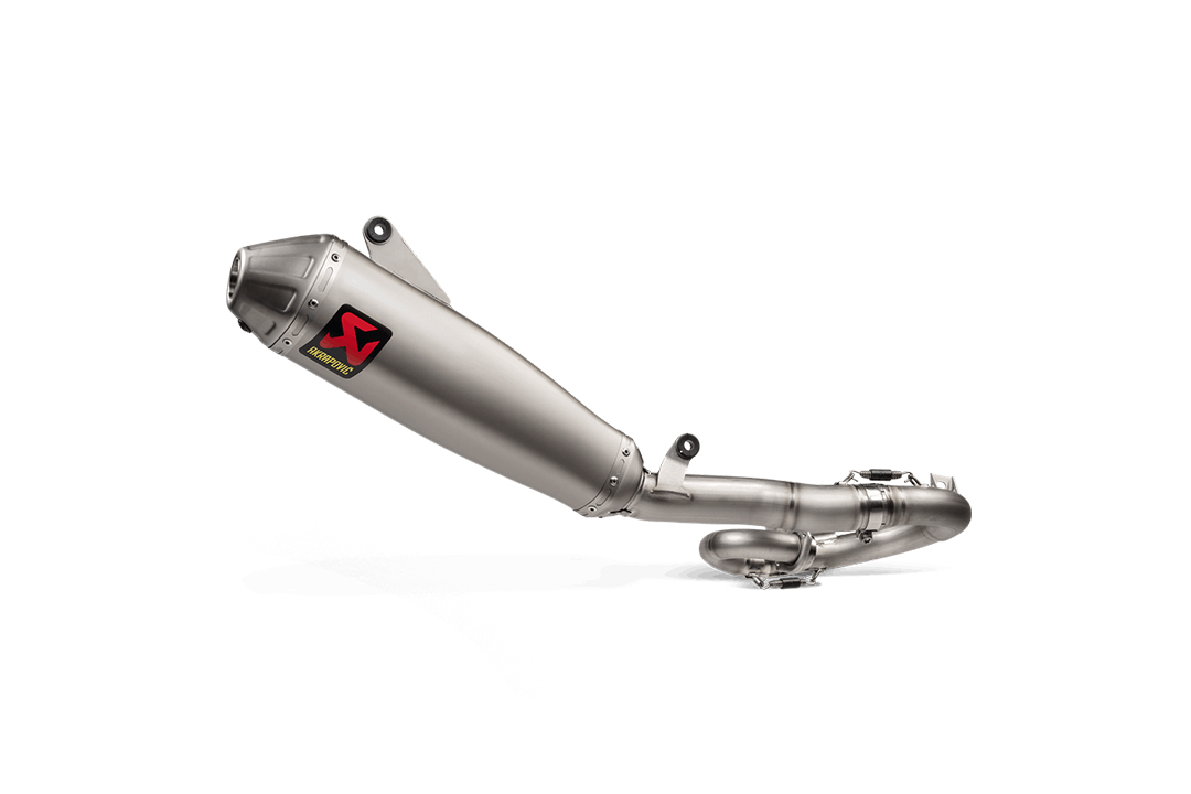 Sistema de escape completo Akrapovic Evolution Line de titanio para Yamaha YZ250F WR250F años de modelo 2019-2023