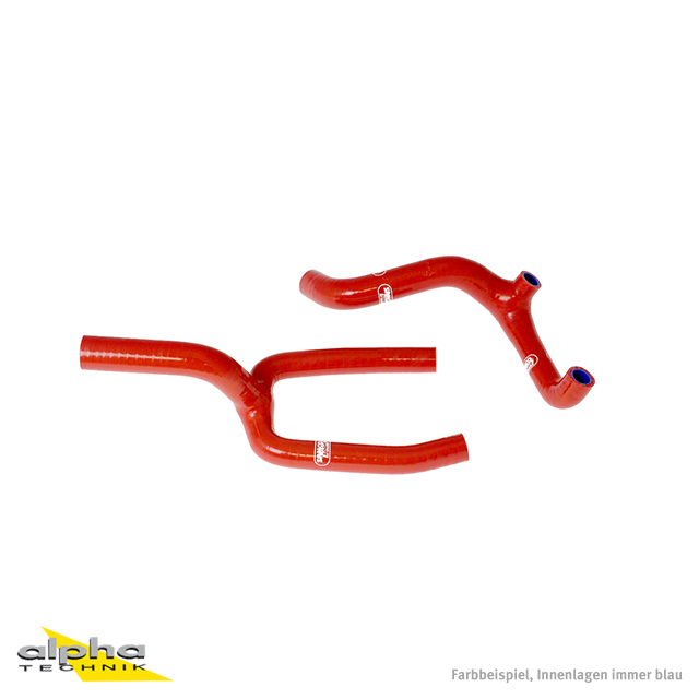 Kit de mangueras de silicona SAMCO SPORT conector en Y - Diseño de carrera rojo para Husqvarna CR125 WR125 año del modelo 2006-2013