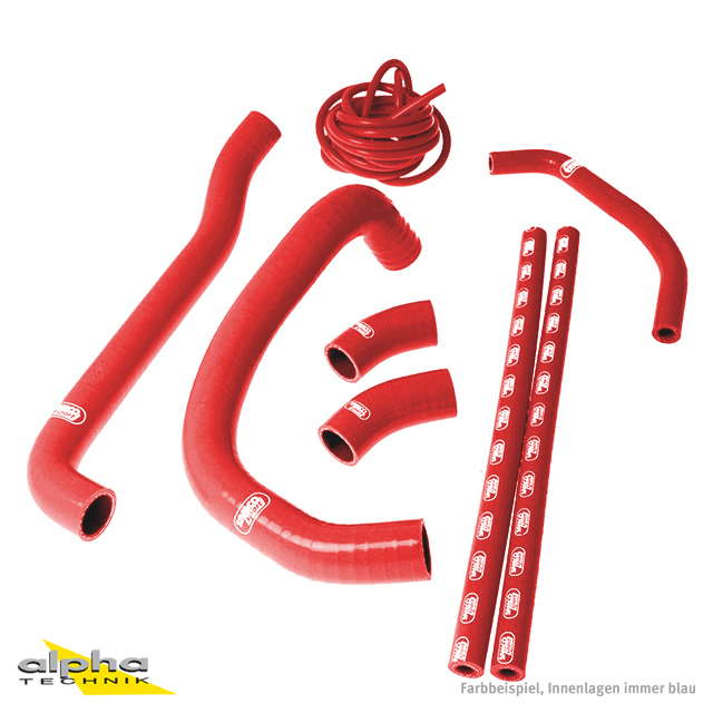 Kit de mangueras de silicona SAMCO SPORT rojo para Kawasaki ZXR750, años de modelo 1991-1995