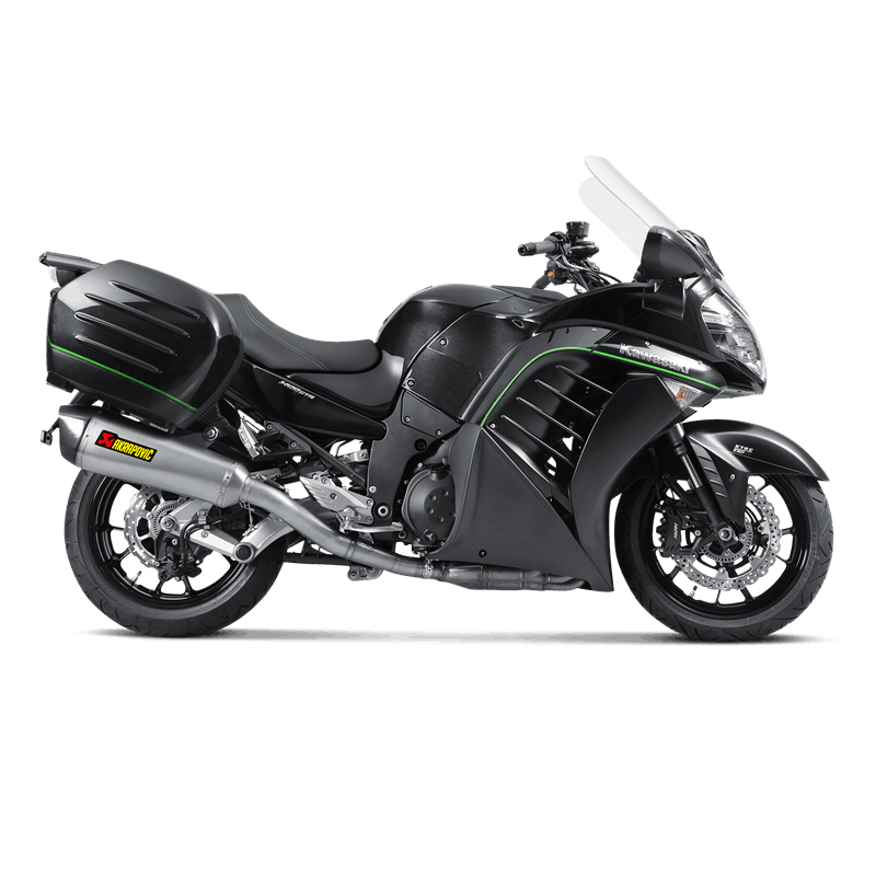Silenciador Akrapovic Slip-On Line (Titanio) para Kawasaki 1400 GTR Modelos 2008-2017