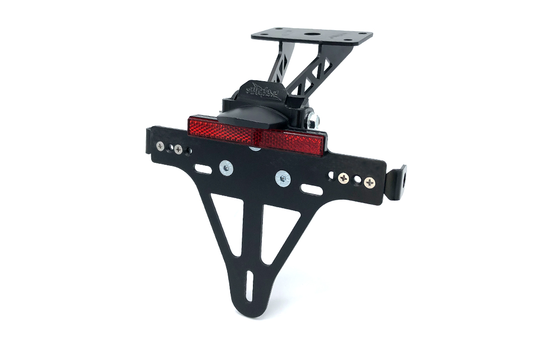 Soporte de matrícula alpha Technik para Yamaha MT07A, MT-07 y MT-07 Moto Cage, Tipo RM04, RM17 y RM18, a partir del año de modelo 2014-