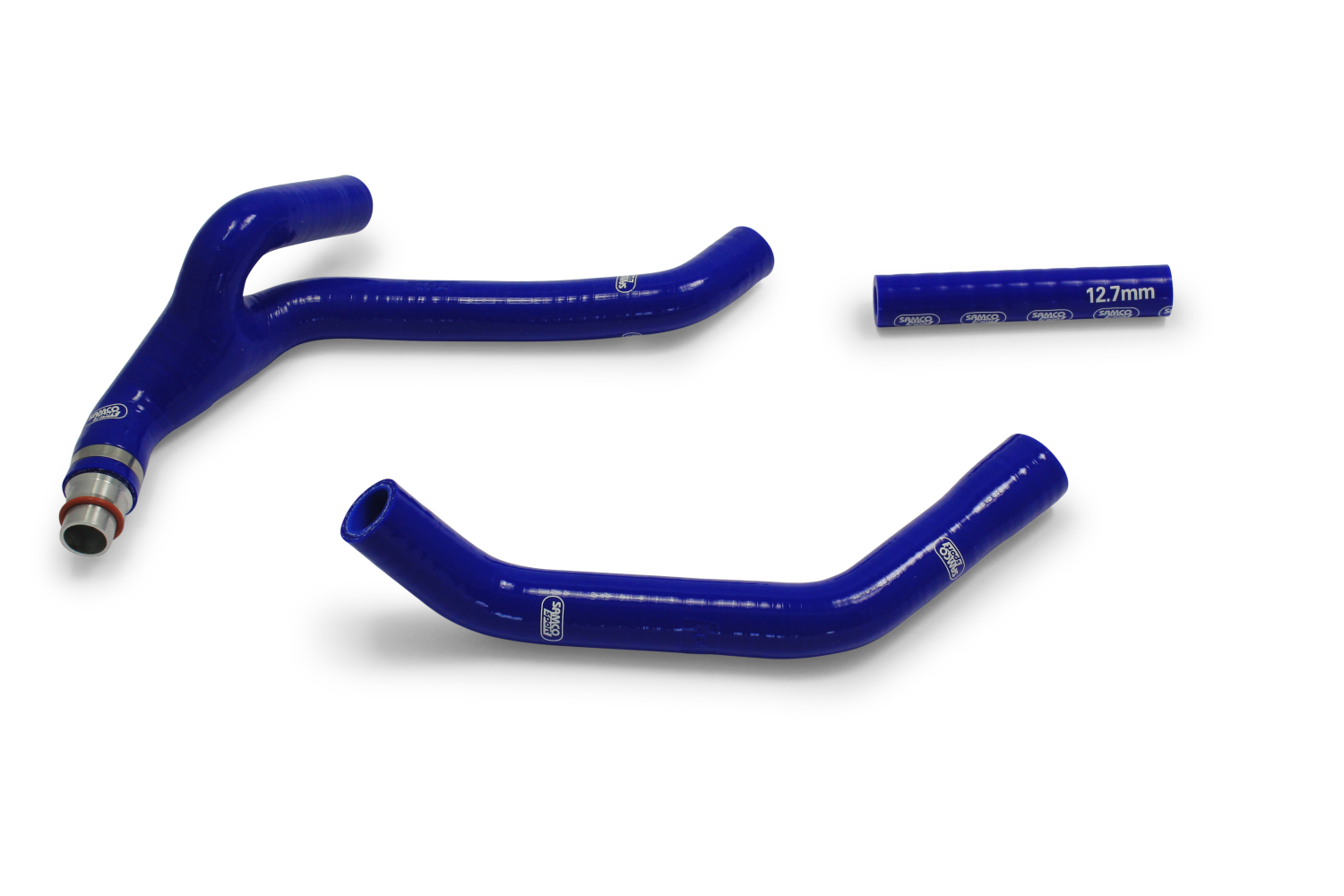 Kit de mangueras de silicona SAMCO SPORT Pieza en Y - Diseño de Competición con pieza de aluminio azul para Yamaha WR450F YZ450F Arranque Eléctrico modelo 2018-2022