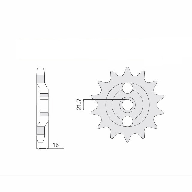 Piñón, 15 dientes, paso 630