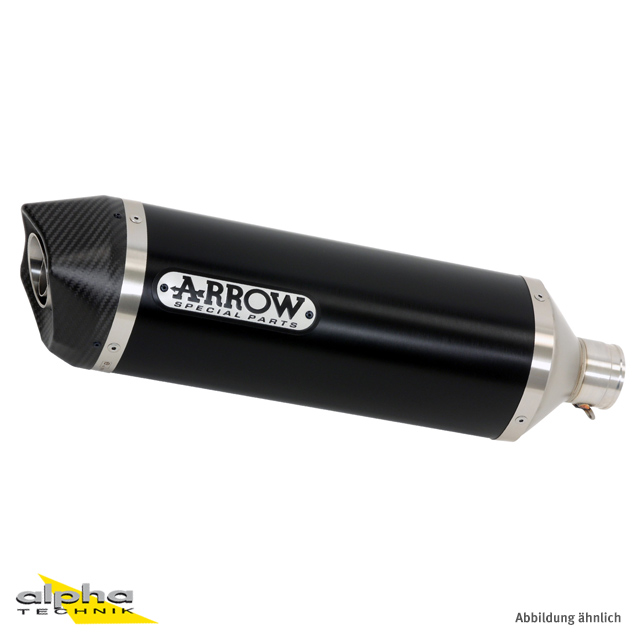 Silenciador ARROW RACE TECH para Suzuki GSX650 / GSX1250 / Bandit 2007-16 de aluminio, negro