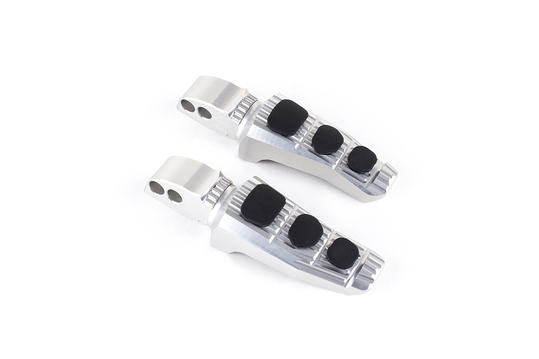 Kit de estriberas de repuesto Gilles Touring, para piloto, plateado para Honda CBR900RR, CBR1000RR