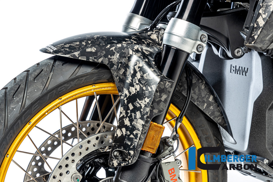 Guardabarros de Carbono Ilmberger anterior, delanteroe, Black Diamond Carbon, mate, BMW R1300GS 2023-