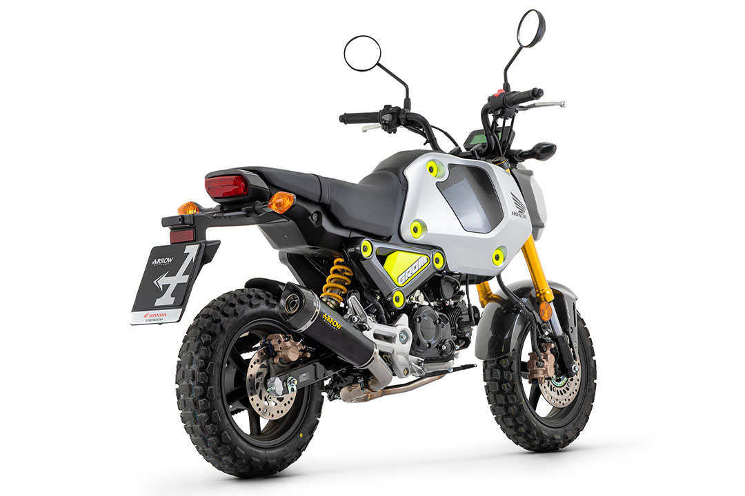 Escape ARROW X-KONE DARK para Honda MSX 125 Grom, año del modelo 2021-2024, Acero inoxidable
