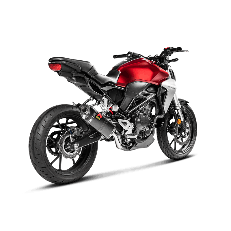 Línea Slip-On Akrapovic (Carbono) Honda CB300R Año del modelo 2018-2020