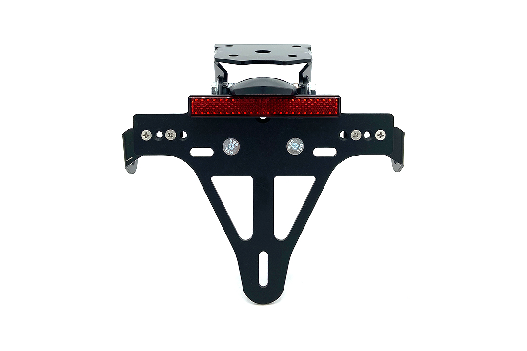Soporte de matrícula alpha Technik para Kawasaki Z800; Tipo ZR800F, ZR800C, ZR800A, a partir del año de modelo 2013-